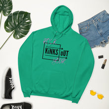 Load image into Gallery viewer, R.Y.K.O. Unisex Fleece Hoodie- Kelly Green, Light Blue, Pale Pink