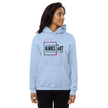 Load image into Gallery viewer, R.Y.K.O. Unisex Fleece Hoodie- Kelly Green, Light Blue, Pale Pink
