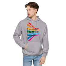 Load image into Gallery viewer, K.O. Pride Unisex Fleece Hoodie- White, Light Steel, Light Blue, Pale Pink