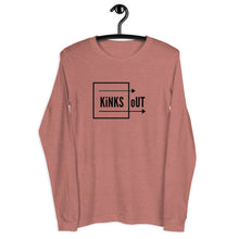 Load image into Gallery viewer, K.O. Unisex Long Sleeve Tee- Maroon, Dark Grey Heather, Military Green, Heather Mauve, Sand Dune
