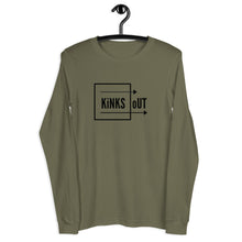 Load image into Gallery viewer, K.O. Unisex Long Sleeve Tee- Maroon, Dark Grey Heather, Military Green, Heather Mauve, Sand Dune
