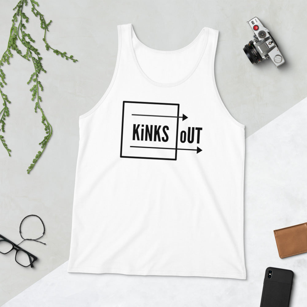 K.O. Unisex Classic Tank- White, Oatmeal, Athletic Heather, Red